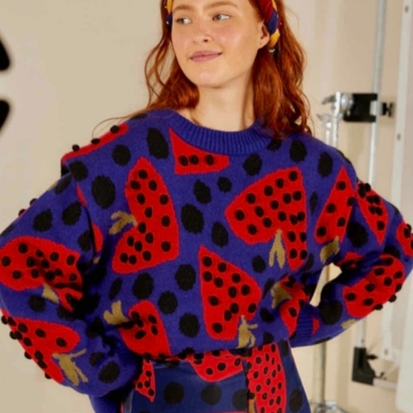 Farm Rio Berry Sweater - Picture 1 of 7